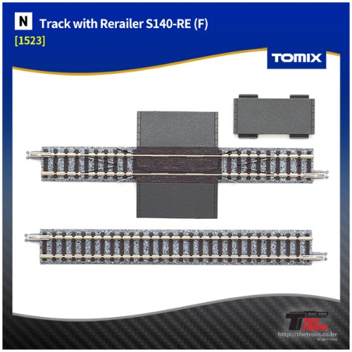 Tomix 1523 Track with Rerailer S140-RE (F)