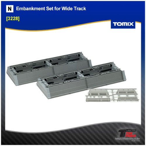 TOMIX 3228 Embankment Set for Wide Track