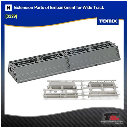 TOMIX 3229 Extension Parts of Embankment for Wide Track