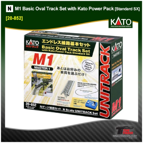 KATO 20-852 M1 Basic Oval Track Set with Kato Power Pack [Standard SX]