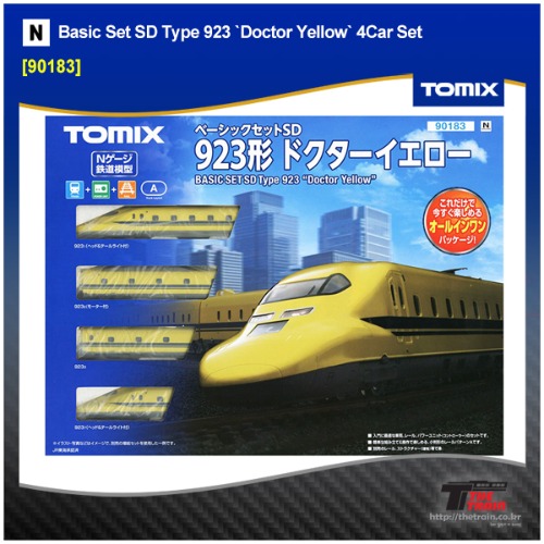 TOMIX 90183 Basic Set SD Type 923 `Doctor Yellow` 4Car Set