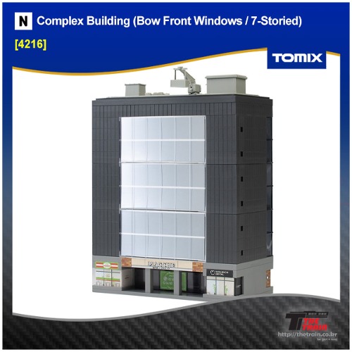 TOMIX 4216 Complex Building (Bow Front Windows / 7-Storied)