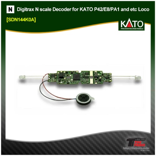 Digitrax SDN144K0A 1A N Scale Sound Decoder For KATO P42, E8, PA1, F40 and etc dissel locomotive
