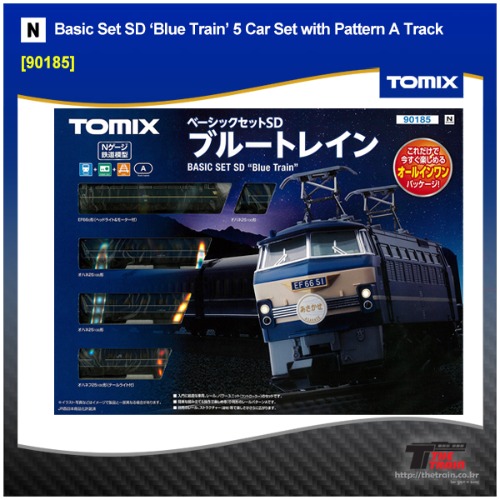 TOMIX 90185 Basic Set SD Blue Train 5 Car Set