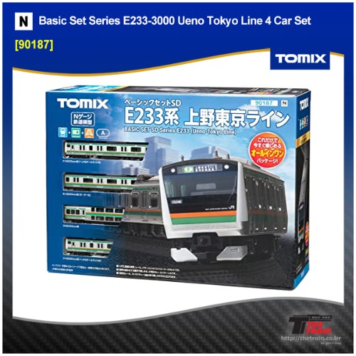 TOMIX 90187 Basic Set Series E233-3000 Ueno Tokyo Line 4 Car Set