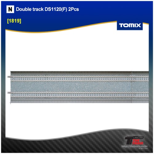 TOMIX 1819 Double track DS1120(F) 2Pcs