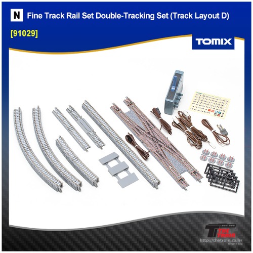TOMIX 91029 Fine Track Rail Set Double-Tracking Set (Track Layout D)