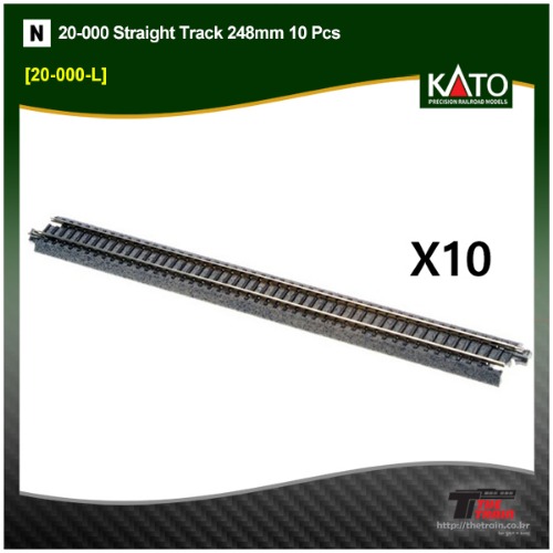 KATO 20-000-L Straight Track 248mm  10 Pcs