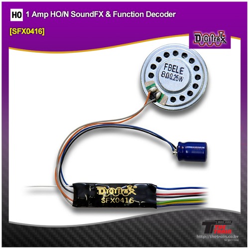 Digitrax SFX0416 1 Amp HO/N SoundFX &amp; Function Decoder