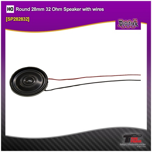 Digitrax SP282832 Round 28mm 32 Ohm Speaker with wires