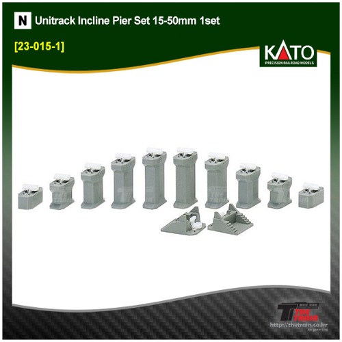 KATO 23-015-1 Unitrack Incline Pier Set 15-50mm 1set