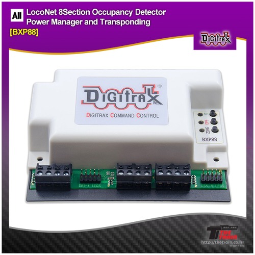 Digitrax BXP88 LocoNet 8Section Occupancy Detector Power Manager and Transponding
