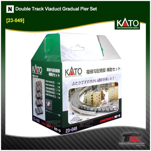 KATO 23-049 Double Track Viaduct Gradual Pier Set
