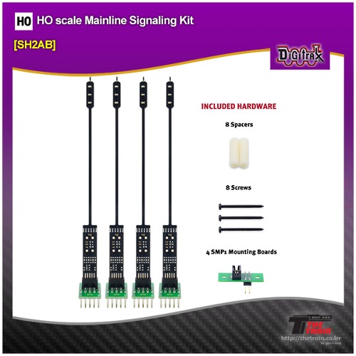 Digitrax SH2AB HO scale Mainline Signaling Kit