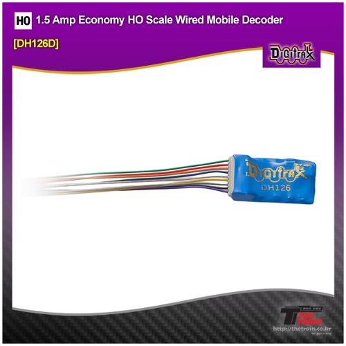 Digitrax DH126D 1.5 Amp Economy HO Scale Wired Mobile Decoder