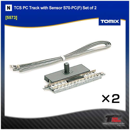 TOMIX 5573 TCS PC Track with Sensor S70-PC(F) Set of 2