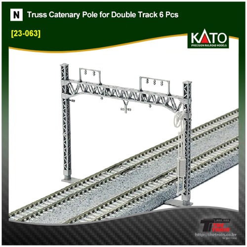 KATO 23-063 Truss Catenary Pole for Double Track 6pcs