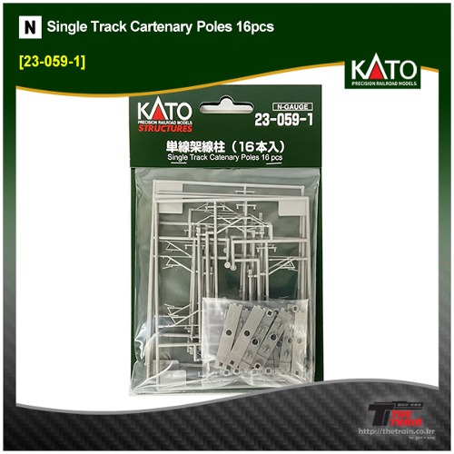 KATO 23-059-1 Single Track Cartenary Poles 16pcs