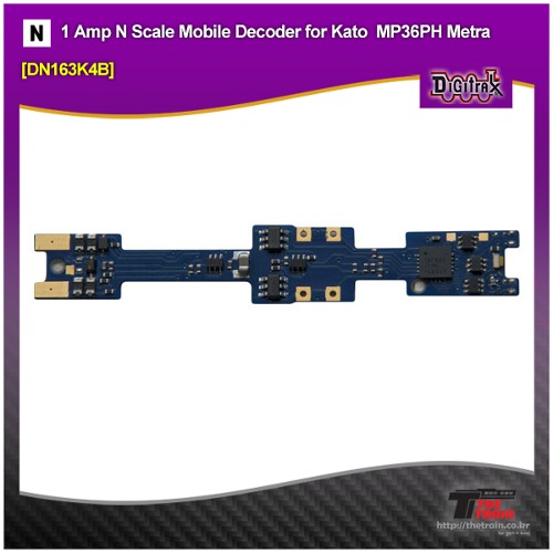 Digitrax DN163K4B 1 Amp N Scale Mobile Decoder for Kato N Scale MP36PH Metra