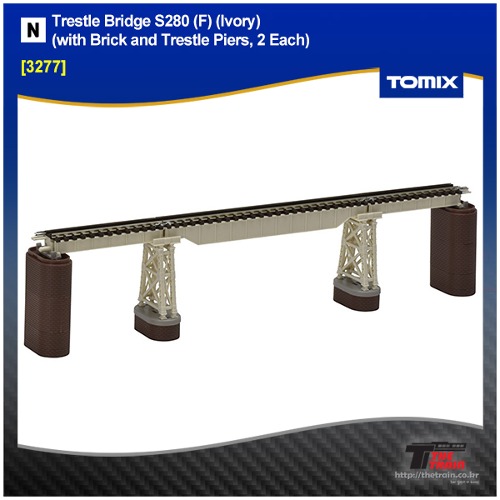 TOMIX 3277 Trestle Bridge S280 (F) (Ivory)