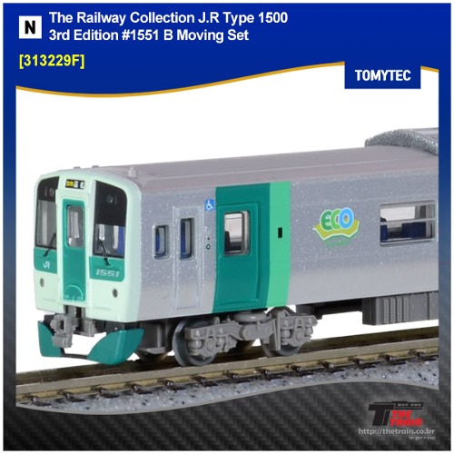 TOMYTEC 313229F The Railway Collection J.R Type 1500  3rd Edition #1551 B Moving Set