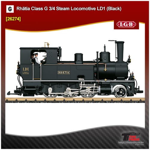 L26274 Rhätia Class G 3/4 Steam Locomotive LD1 (Black)