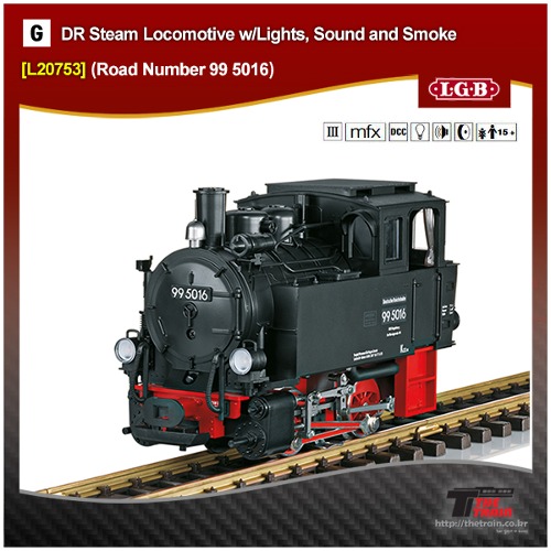 LGB 20753 DR Steam Locomotive #99 5016