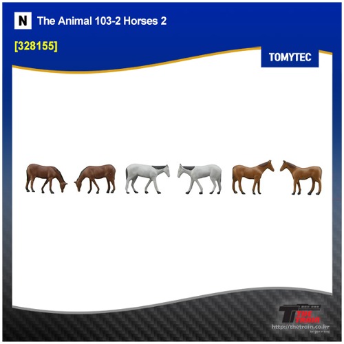 TOMYTEC 328155 The Animal 103-2 Horses 2