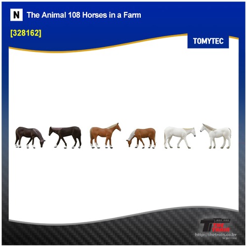 TOMYTEC 328162 The Animal 108 Horses in a Farm