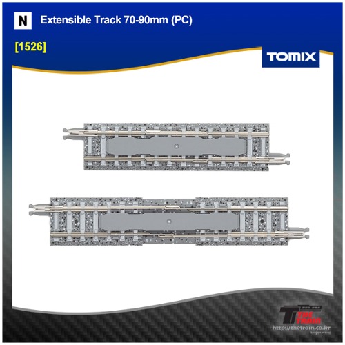 TOMIX 1526. Extensible Track 70-90mm (PC)