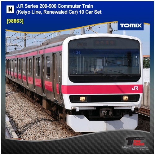 TOMIX 98863 J.R Series 209-500 Commuter Train  (Keiyo Line, Renewaled Car) 10 Car Set