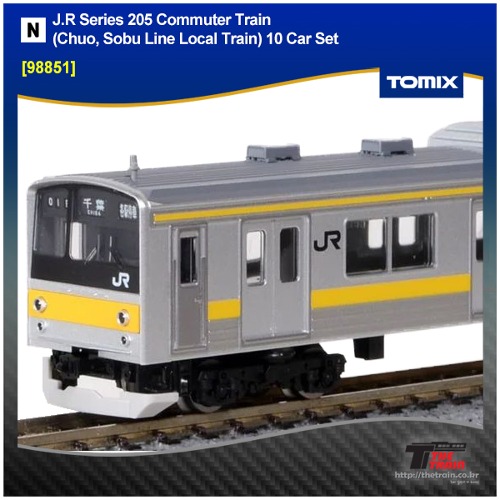 TOMIX 98851 J.R Series 205 Commuter Train  (Chuo, Sobu Line Local Train) 10 Car Set