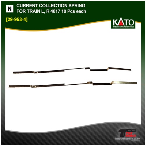 KATO 29-953-4 CURRENT COLLECTION SPRING FOR TRAIN L, R 4817 10 Pcs each