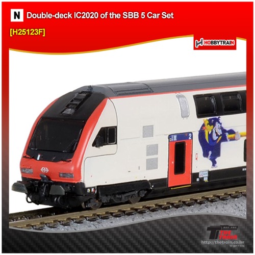 HOBBYTRAIN H25123F Double-deck IC2020 of the SBB 5 Car Set