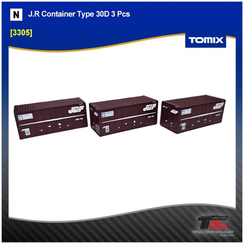 TOMIX 3305 J.R Container Type 30D 3 Pcs