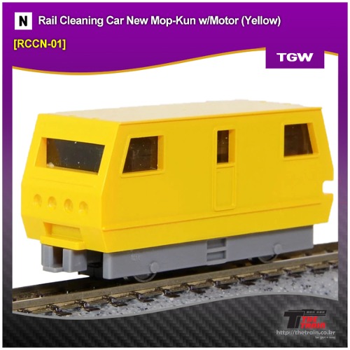 TGW RCCN-01 Rail Cleaning Car New Mop-Kun w/Motor (Yellow)