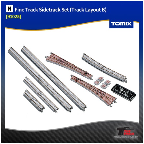 TOMIX 91025 Fine Track Sidetrack Set (Track Layout B)