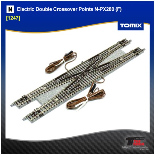 TOMIX 1247 Electric Double Crossover Points N-PX280 (F)