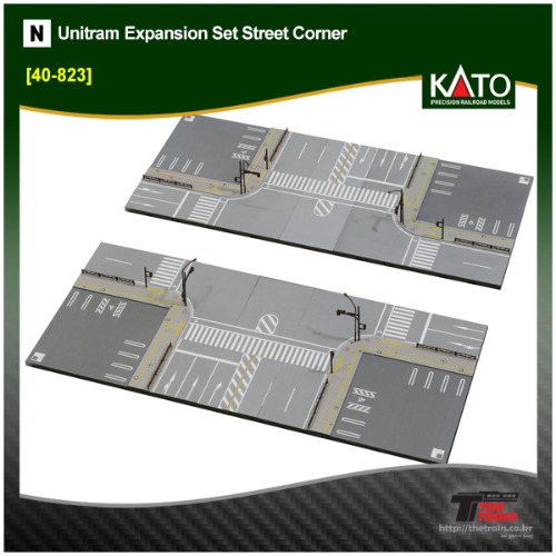 KATO 40-823 Unitram Expansion Set Street Corner