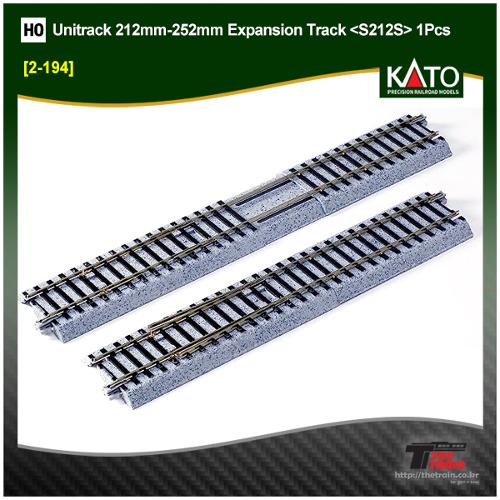 KATO 2-194  Unitrack 212mm-252mm Expansion Track  1Pcs