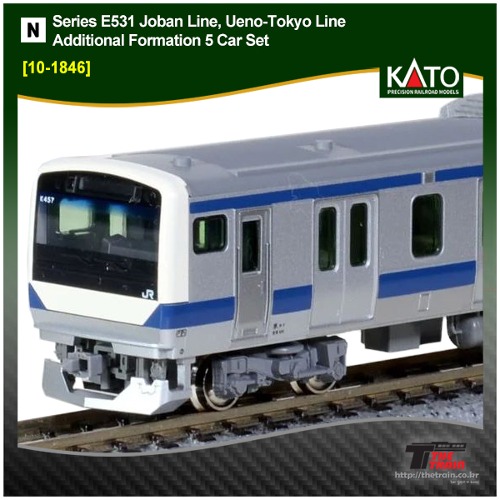 KATO 10-1846 Series E531 Joban Line, Ueno-Tokyo Line Additional Formation 5 Car Set